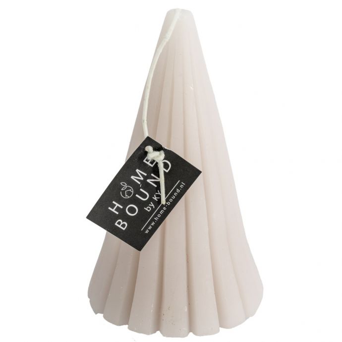 Kaars boom beige 