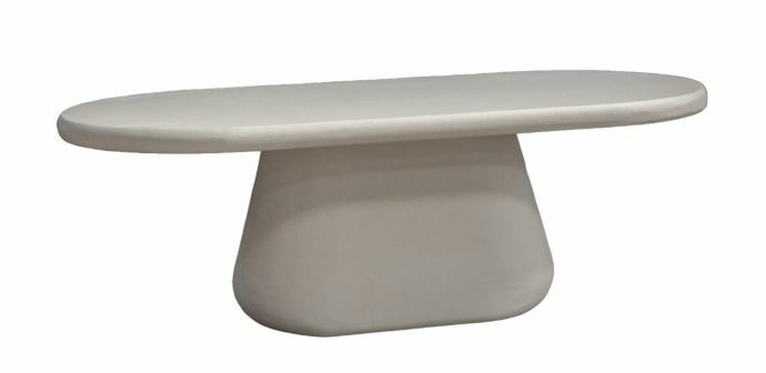 Salontafel concrete oval