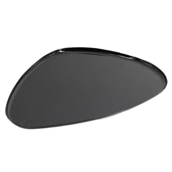 Metalen tray organisch black marble 