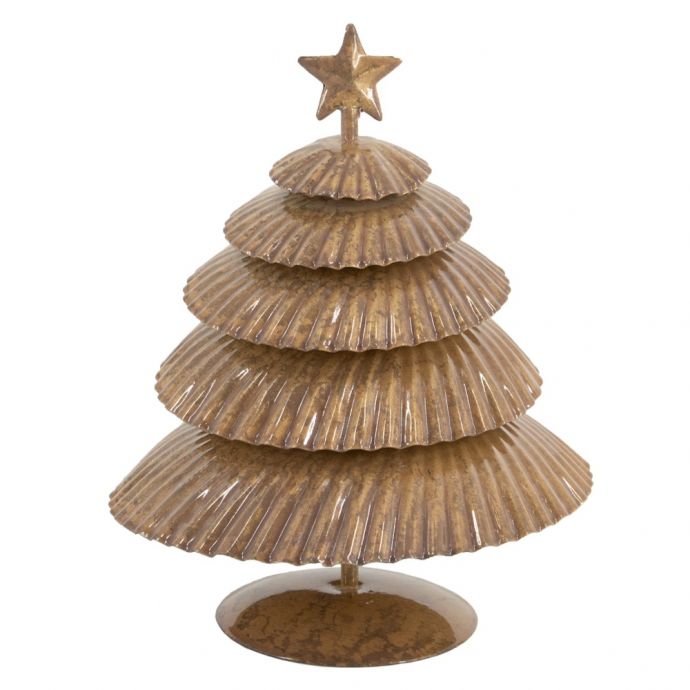 Metalen kerstboom peach 