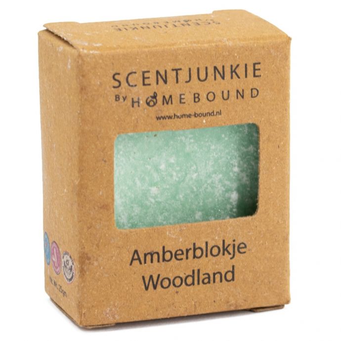 Amberblok in doosje ´Woodland´ 