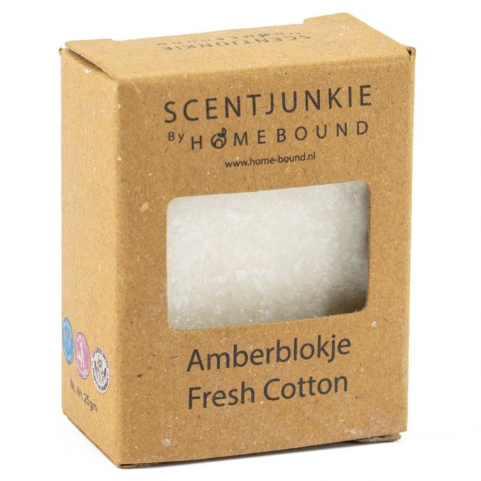 Amberblok in doosje ´Fresh cotton´