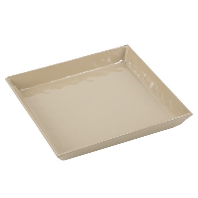 Tray vierkant hammered beige