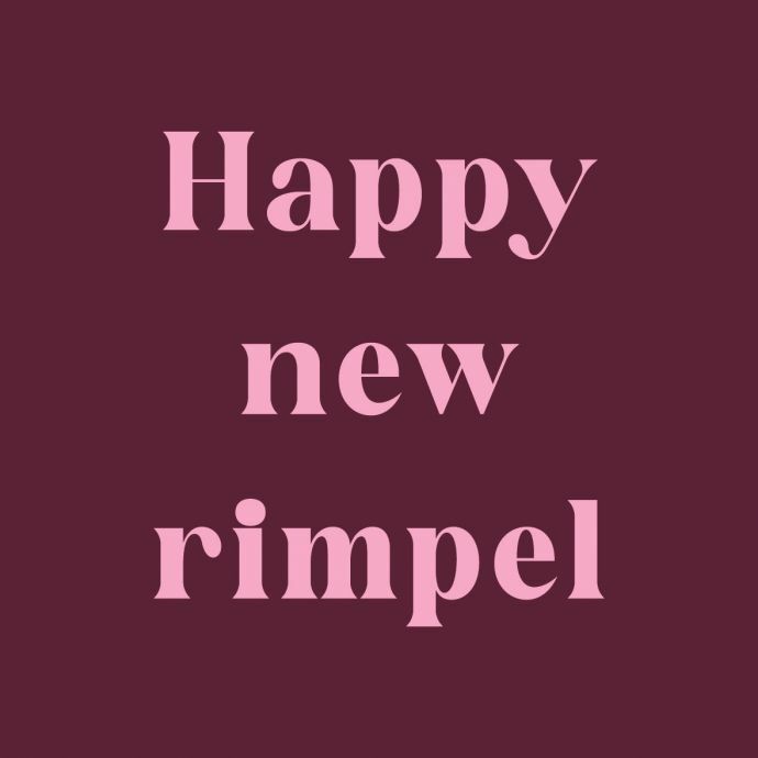 Tegeltje 'Happy new rimpel'