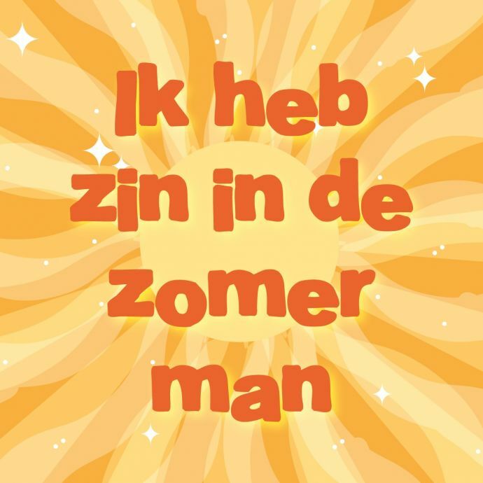 Tegeltje 'Zin in de zomer man'