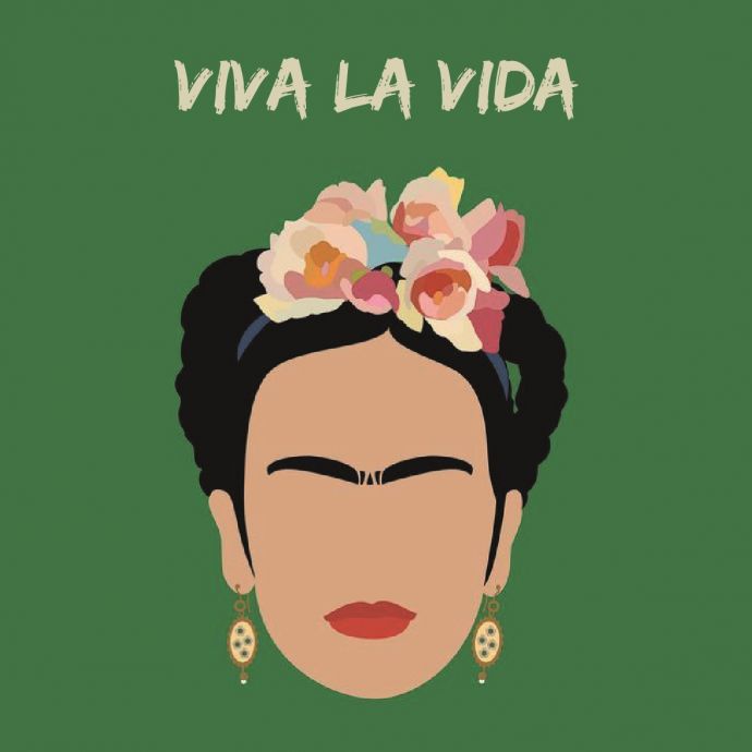 Tegeltje 'Frida: Viva la vida'