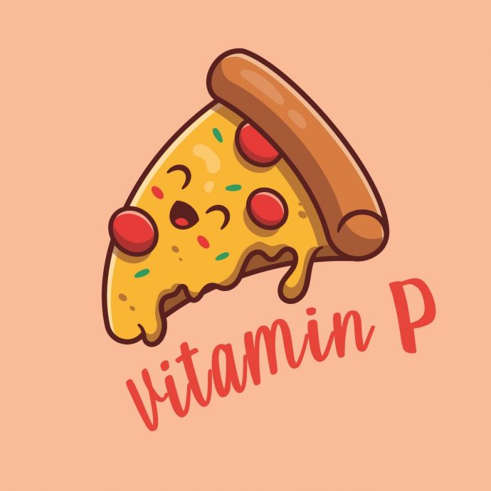 Tegeltje 'Vitamin pizza'