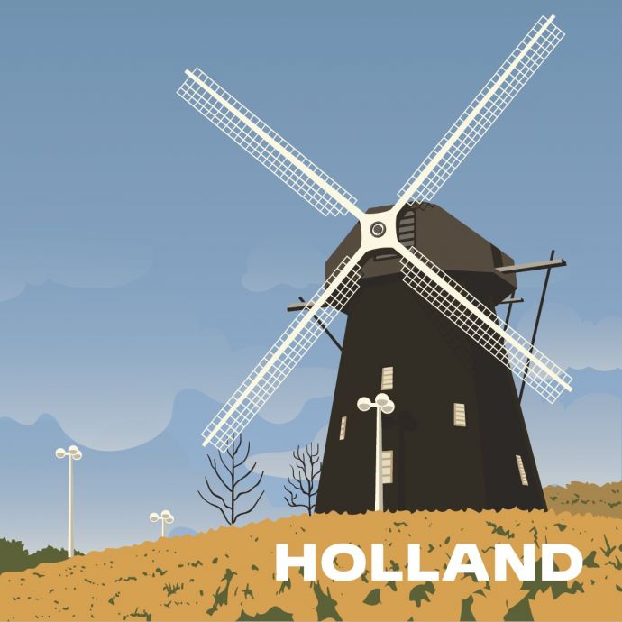 Tegeltje 'Holland'