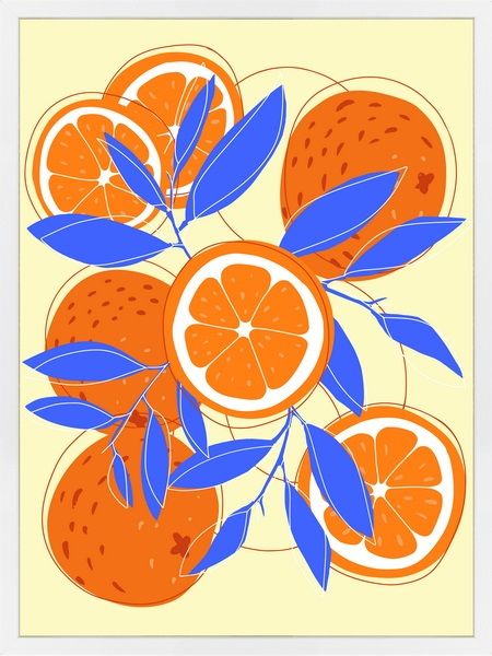 Poster in frame oranges