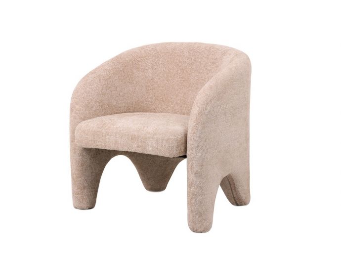 Fauteuil Elle in stof chenille