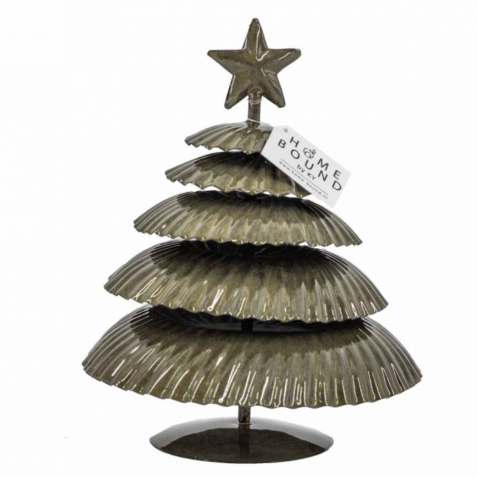 Metalen kerstboom olive 