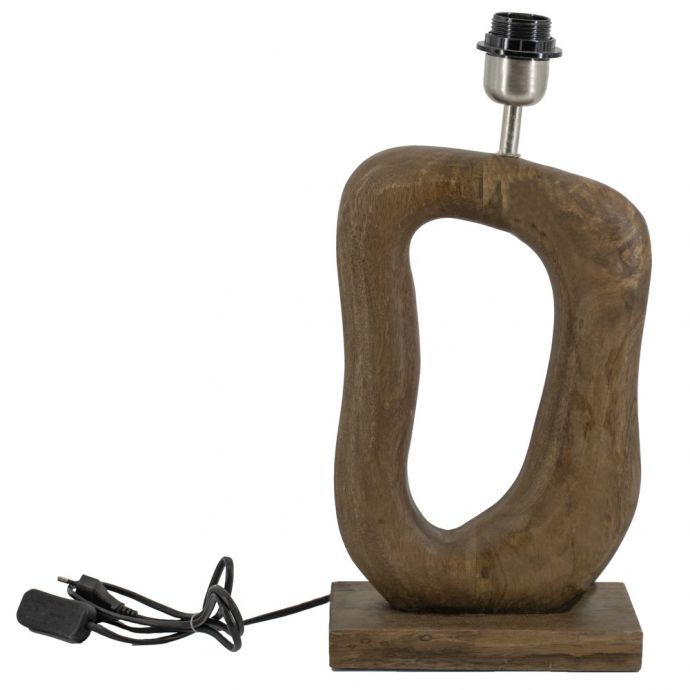 Houten lampenvoet organic walnut 