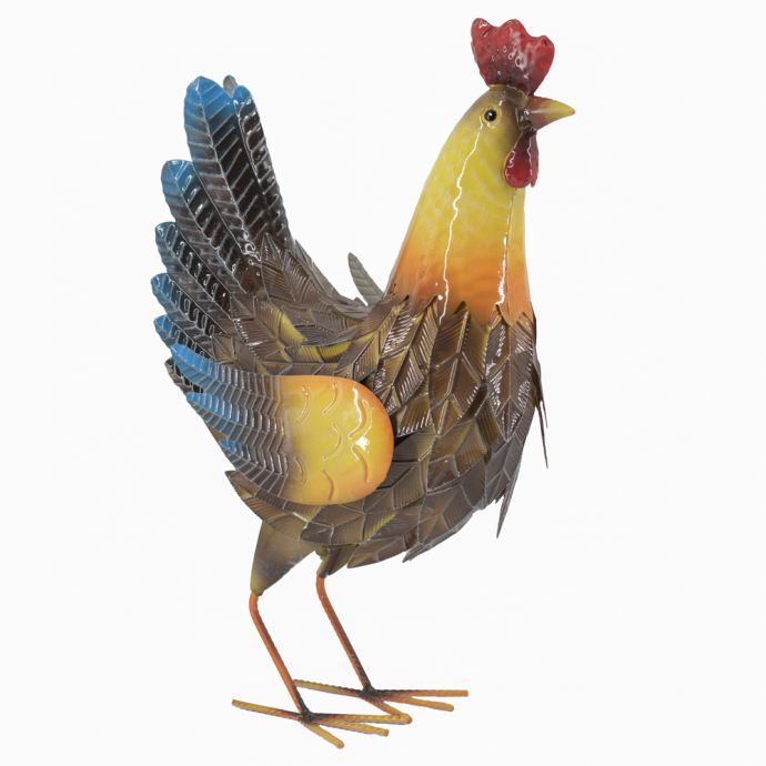 Metalen dierenfiguur hen 