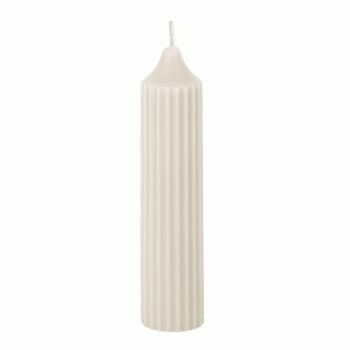 Korte soya dinerkaars ribbel beige