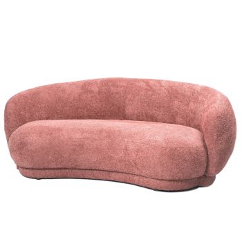 Bank Cher bouclé old pink