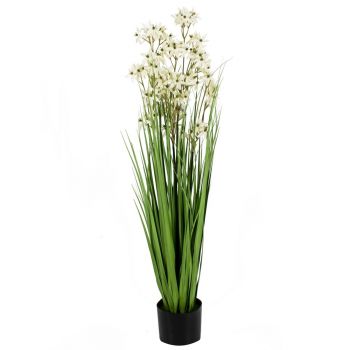 Kunstplant gras allium 